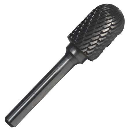 DRILL AMERICA 5/8"x1" Cylindrical Radius End Carbide Burr 1/4 Shank DULSC6